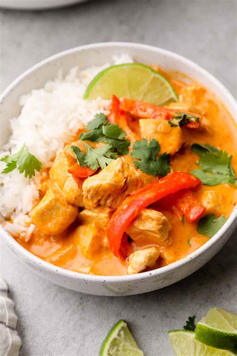 thai-red-curry-chicken-easy-chicken image