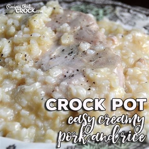 easy-crock-pot-creamy-pork-and-rice-recipes-that image