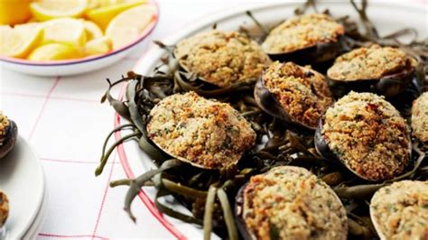 baked-stuffed-clams-recipe-seafood-recipes-pbs-food image