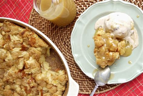 brown-sugar-bread-pudding-with-caramel-sauce image