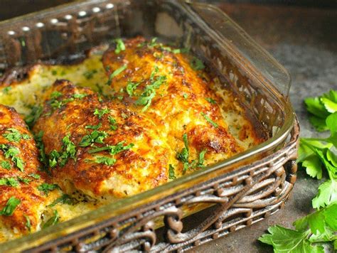 smothered-cheesy-sour-cream-chicken-is-so-tender image
