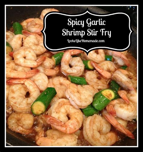 spicy-garlic-shrimp-stir-fry-dinner-in-10-minutes image
