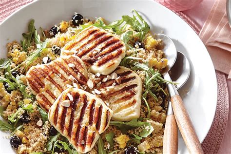 couscous-salad-with-grilled-halloumi-blueberries image