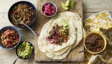 homemade-soft-tacos-with-beef-and-black-beans image