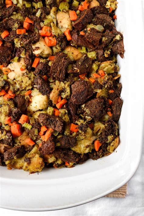 easy-vegan-stuffing-not-dry-and-full-of-cozy-flavor image