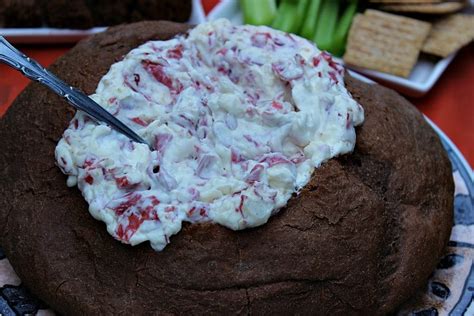 hot-dried-beef-dip-recipe-bread-bowl-optional image