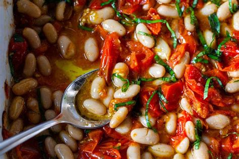 roasted-tomatoes-with-white-beans-smitten-kitchen image