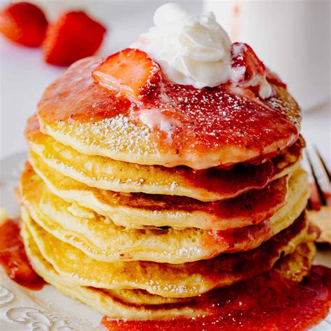 strawberry-pancakes-healthy-easy-recipe-heavenly image