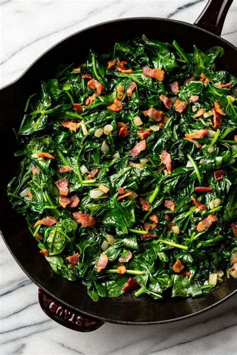 sauted-spinach-with-bacon-salt image