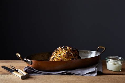 whole-oven-roasted-cauliflower-vegetarian-genius image