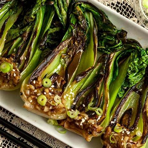 seared-baby-bok-choy-with-ginger-garlic-sauce-she image