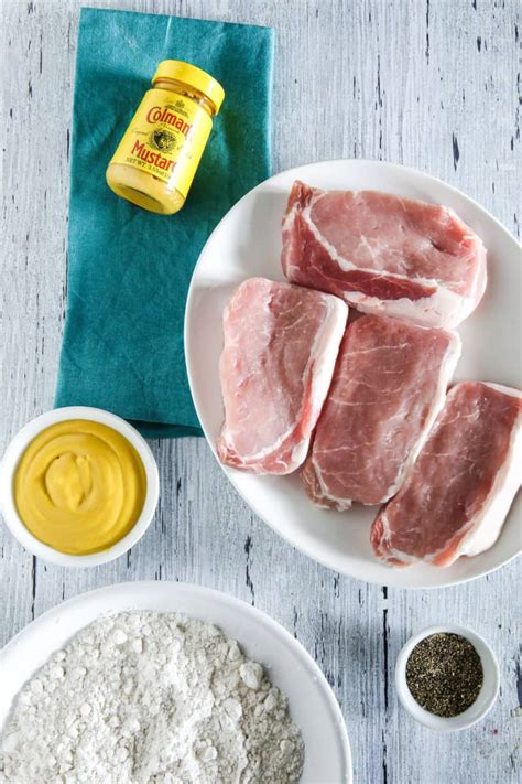 mustard-fried-pork-chops-eclectic image