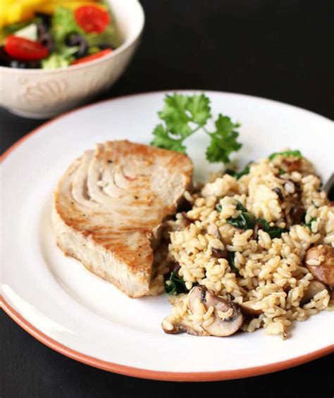 brown-rice-with-spinach-and-mushrooms-cookneasy image