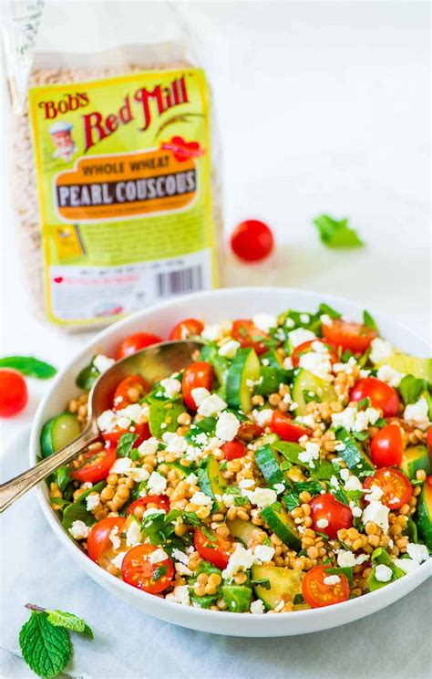 couscous-salad-with-feta-and-lemon-dressing-wellplatedcom image
