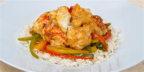 florida-spiny-lobster-stir-fry-with-sweet-peppers image