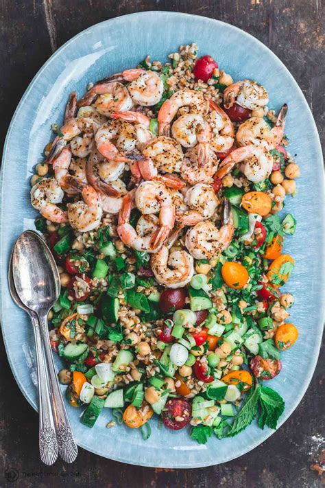 mediterranean-chickpea-farro-salad-with-shrimp image