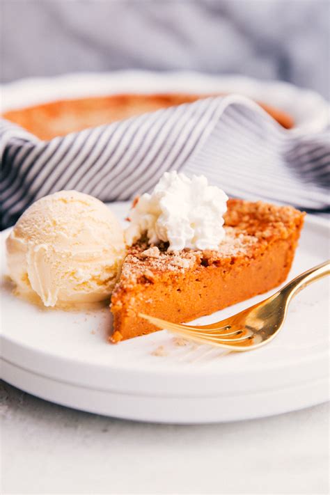 easy-healthy-crustless-pumpkin-pie-recipe-the-food-cafe image