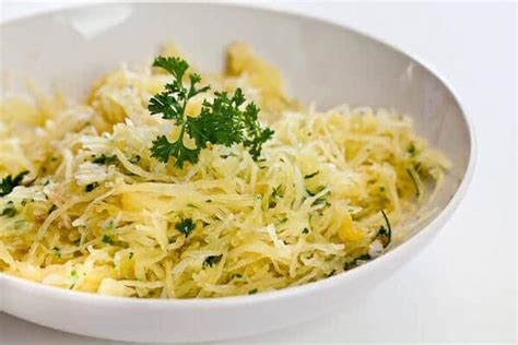 baked-buttered-spaghetti-squash-with-garlic-steamy image