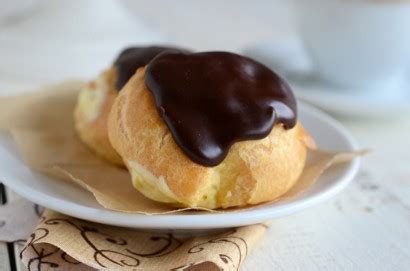 cream-puffs-with-custard-filling-chocolate-ganache image
