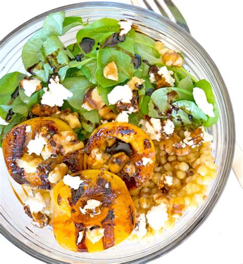 grilled-apricot-salad-with-goat-cheese-and-honey image
