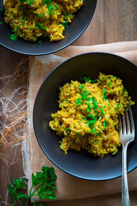 simple-saffron-brown-rice-vegan-and-gluten-free image