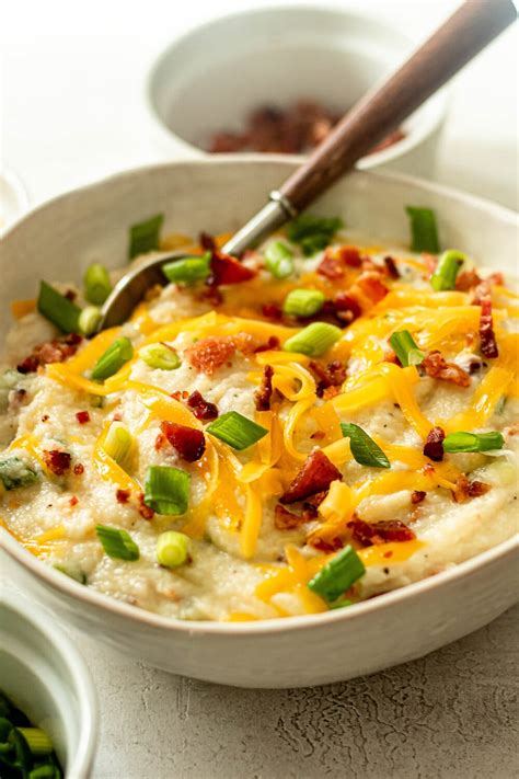 loaded-mashed-cauliflower-all-the-healthy-things image