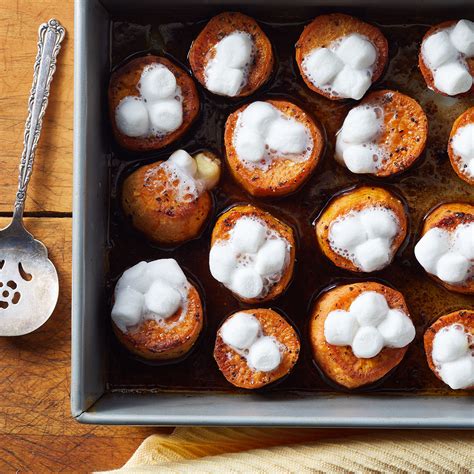 melting-sweet-potatoes-with-mini-marshmallows image
