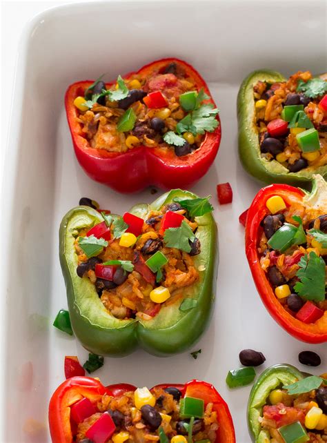 chipotle-chicken-stuffed-peppers-chef-savvy image