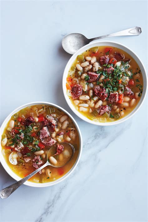 slow-cooker-white-bean-and-ham-hock-soup image