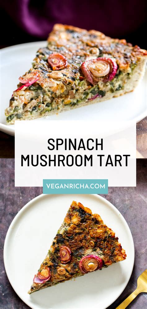 vegan-spinach-mushroom-tart-vegan-richa image