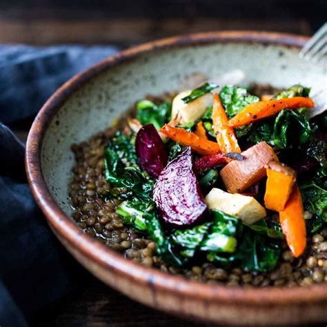 roasted-root-veggies-greens-over-spiced-lentils image