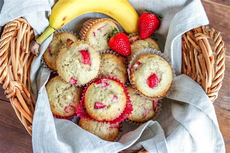 fresh-strawberry-muffin-recipe-with-banana-kylee-cooks image