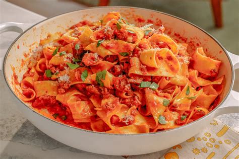 pappardelle-with-sausage-ragu-giadzy image