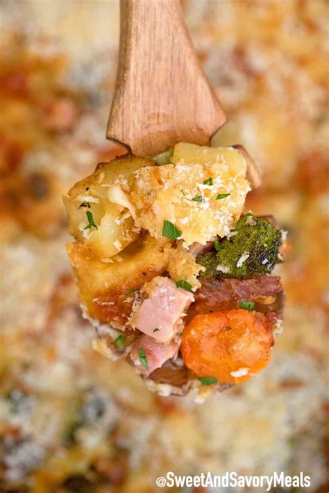 cheesy-ham-casserole-sweet-and-savory-meals image