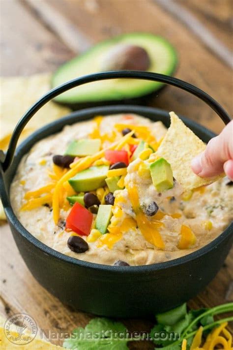 southwest-hot-chicken-dip-extra-cheesy image