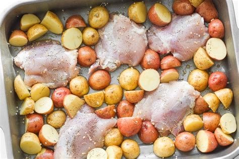 one-pan-garlic-roasted-chicken-and-baby-potatoes image