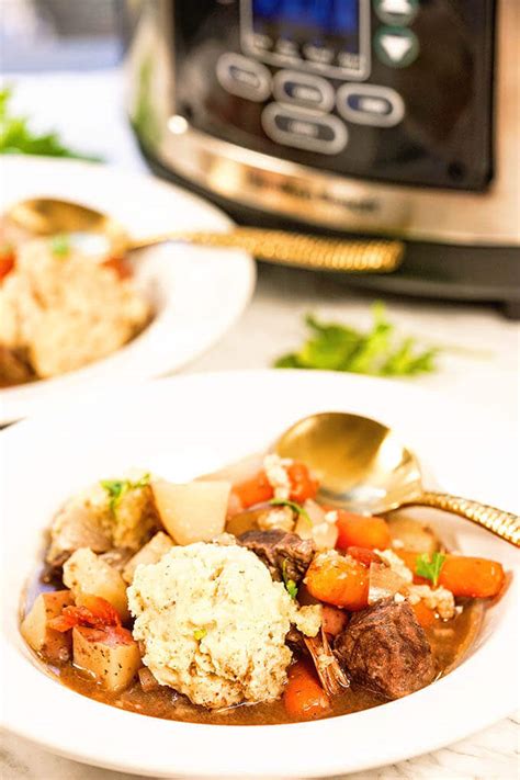 best-crockpot-beef-stew-with-dumplings image