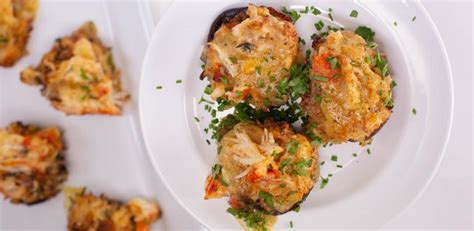 crab-cheddar-stuffed-mushrooms-recipe-rachael image