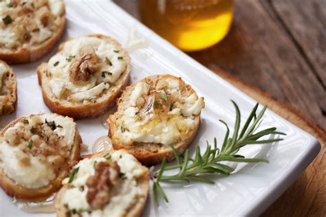 goat-cheese-crostini-with-walnuts-and-honey image