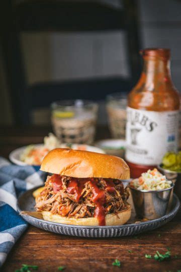 crock-pot-pulled-pork-with-apricot-preserves-the image