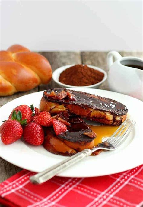 chocolate-french-toast-with-candied-bacon-good image