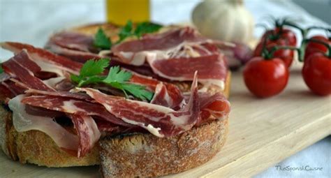 spanish-tomato-bread-and-serrano-ham-the-spanish image