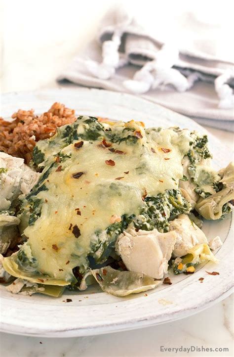 baked-chicken-with-spinach-and-artichoke image