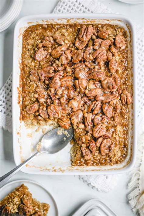 pecan-pie-baked-oatmeal-andie-mitchell image