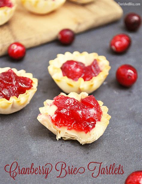 cranberry-brie-tartlets-recipe-cherished-bliss image