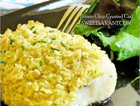 potato-chip-crusted-cod-recipe-sweet-savant image