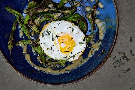 charred-shishito-peppers-with-fried-eggs-recipe-on image