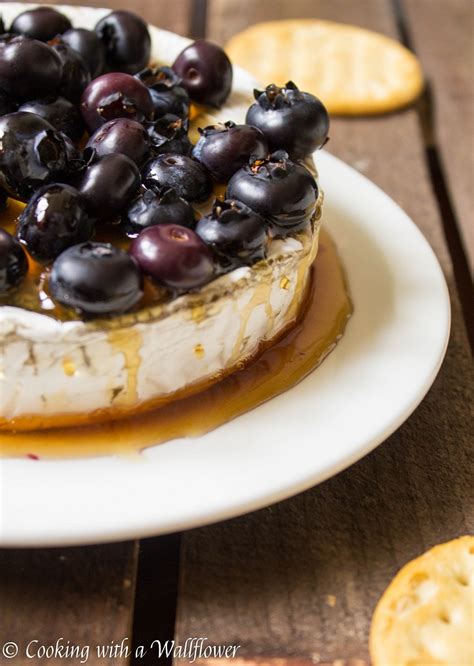 baked-brie-with-honey-and-blueberries image