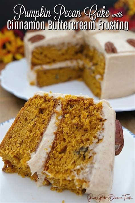 pumpkin-pecan-cake-with-cinnamon-buttercream-frosting image