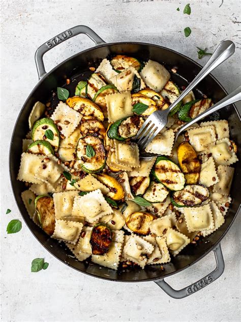 pasta-with-grilled-zucchini-and-summer-squash image